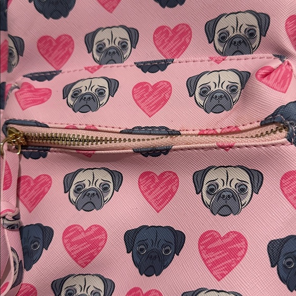 Pink Pug Backpack - Picture 2 of 4